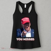 You Missed ! Funny American President Women's Tank Top thumb 3