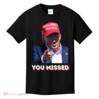 You Missed ! Funny American President Kids T-Shirt thumb 0