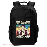 YAll Motha Fuckas Need Xrp Funny Crypto Currency Backpack thumb 0