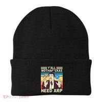 YAll Motha Fuckas Need Xrp Funny Crypto Currency Beanie thumb 0