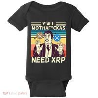 YAll Motha Fuckas Need Xrp Funny Crypto Currency Baby Bodysuit thumb 0
