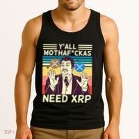 YAll Motha Fuckas Need Xrp Funny Crypto Currency Tank Top thumb 3