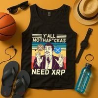 YAll Motha Fuckas Need Xrp Funny Crypto Currency Tank Top thumb 4