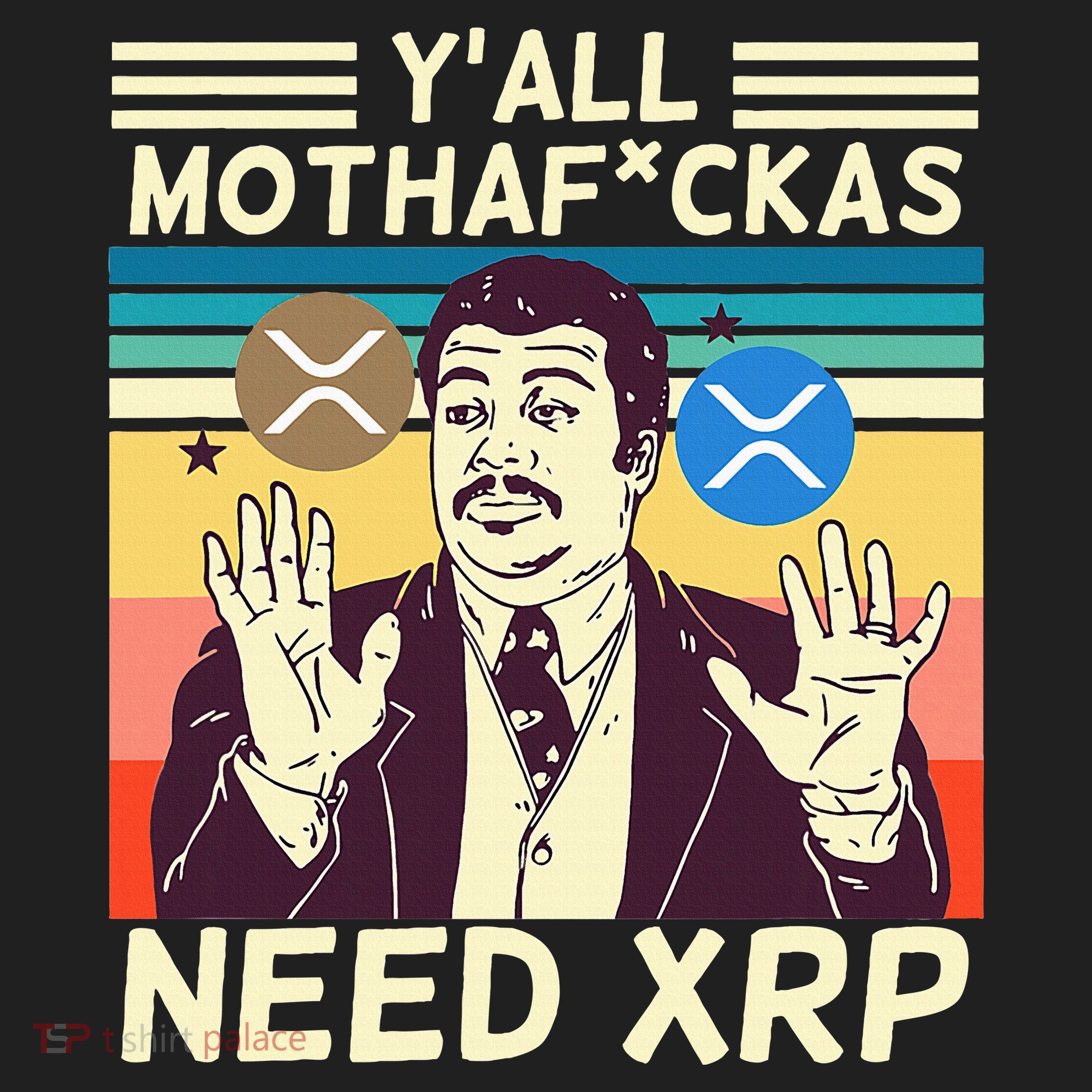 YAll Motha Fuckas Need Xrp Funny Crypto Currency Golf Towel