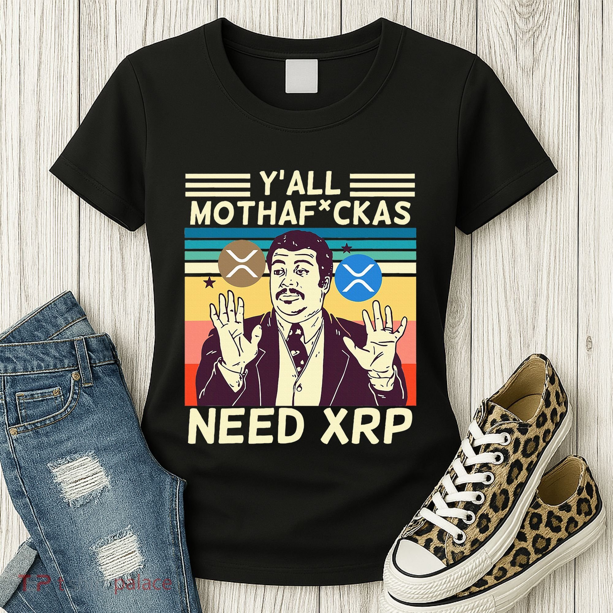 YAll Motha Fuckas Need Xrp Funny Crypto Currency Women's T-Shirt