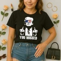 You Missed Finger Trump 2024 Take America Back Pennsylvania Rally Comfort Colors Boxy T-Shirt thumb 2