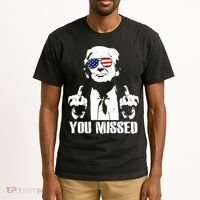 You Missed Finger Trump 2024 Take America Back Pennsylvania Rally Tall T-Shirt thumb 2