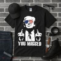 You Missed Finger Trump 2024 Take America Back Pennsylvania Rally Tall T-Shirt thumb 3