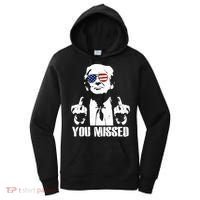 You Missed Finger Trump 2024 Take America Back Pennsylvania Rally Women's Hoodie thumb 0