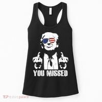You Missed Finger Trump 2024 Take America Back Pennsylvania Rally Women's Tank Top thumb 0