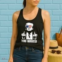 You Missed Finger Trump 2024 Take America Back Pennsylvania Rally Women's Tank Top thumb 2