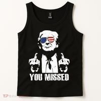 You Missed Finger Trump 2024 Take America Back Pennsylvania Rally Tank Top thumb 2