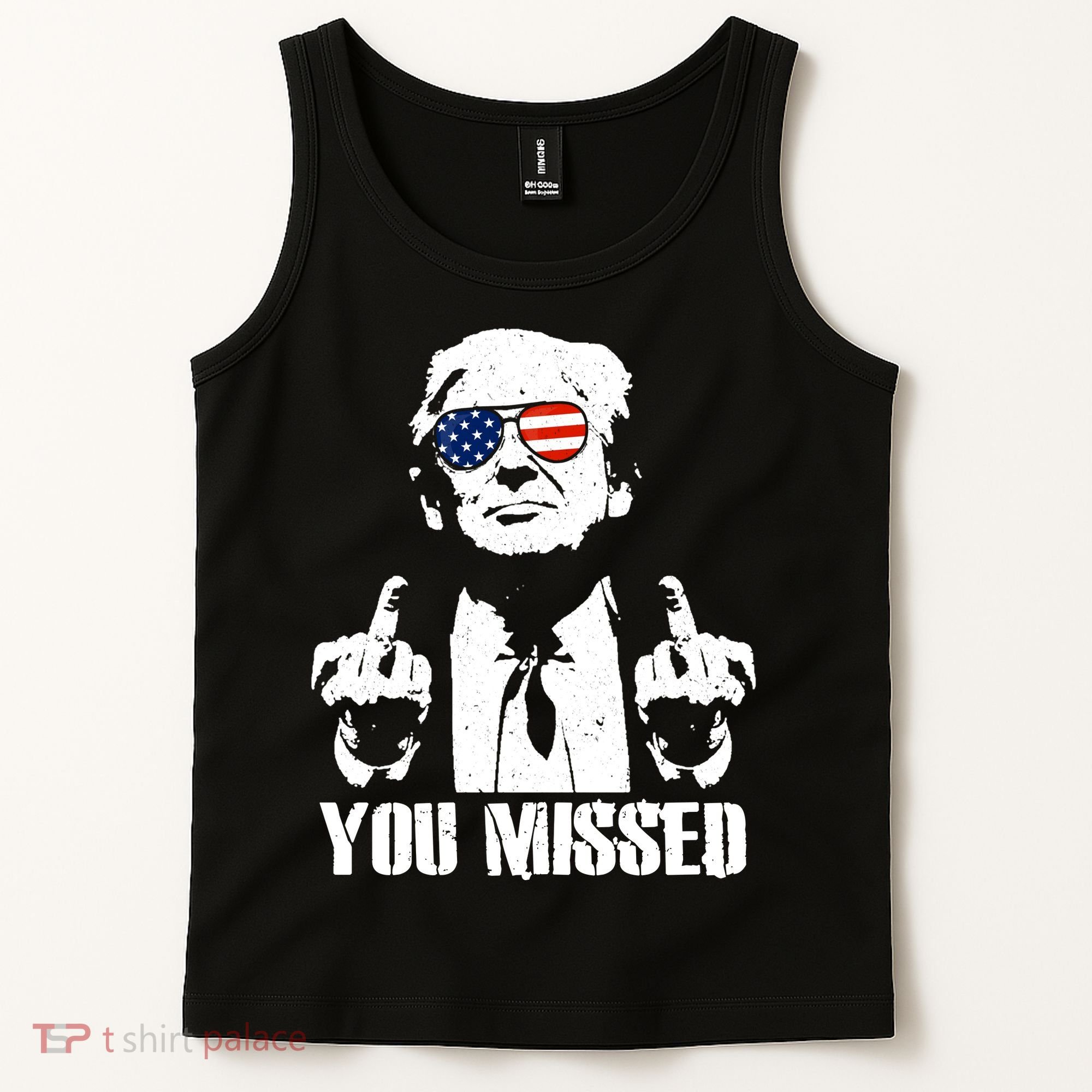 You Missed Finger Trump 2024 Take America Back Pennsylvania Rally Tank Top
