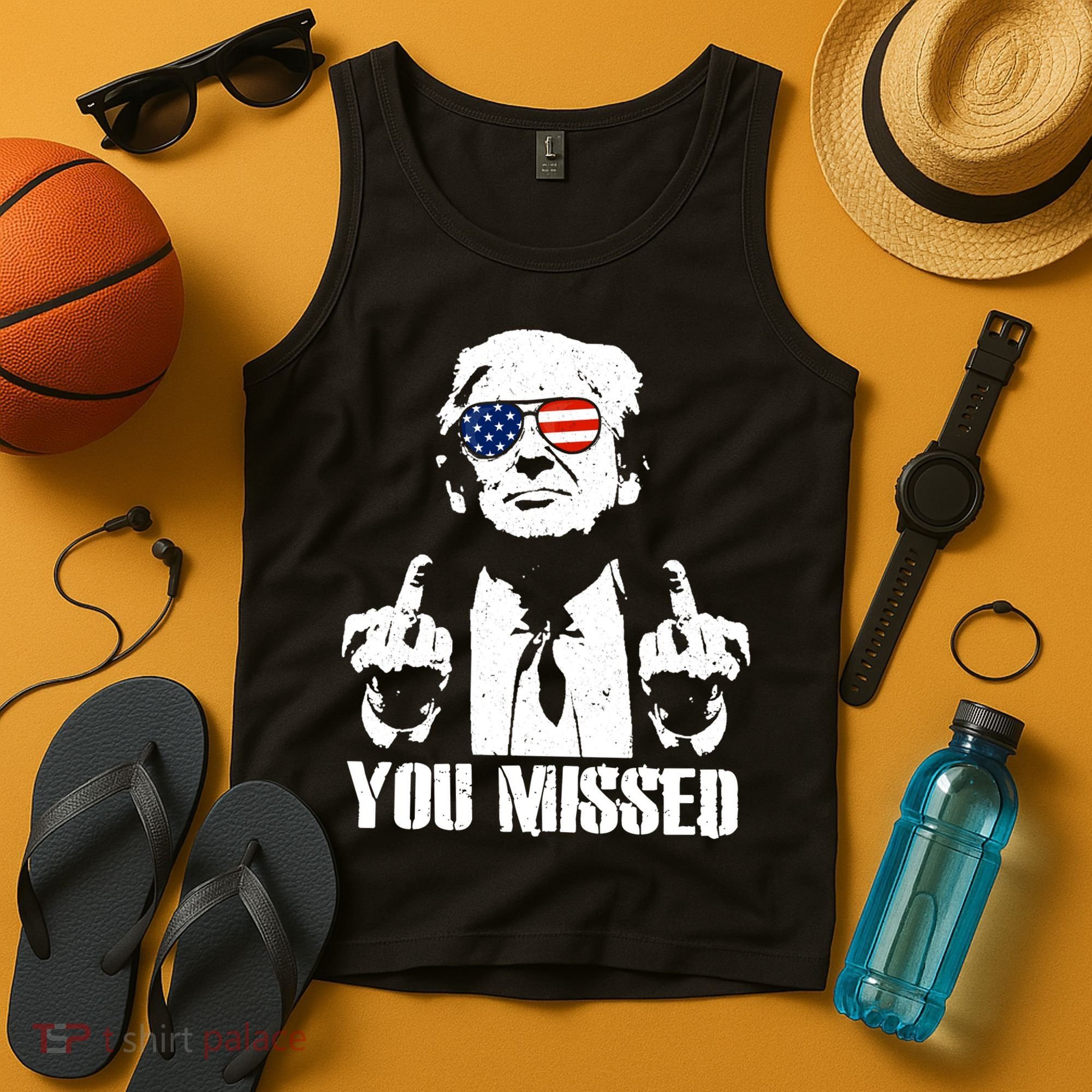 You Missed Finger Trump 2024 Take America Back Pennsylvania Rally Tank Top