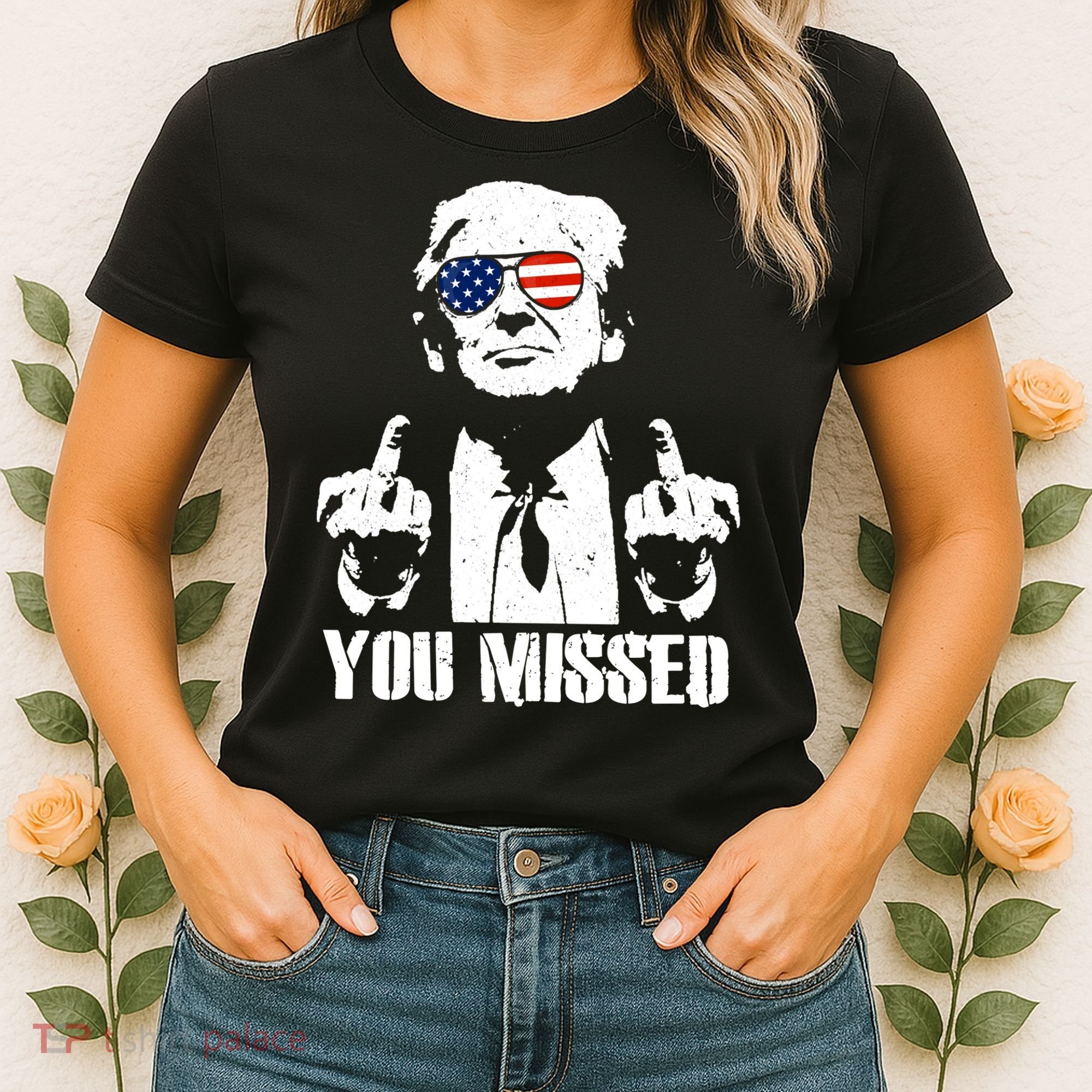 You Missed Finger Trump 2024 Take America Back Pennsylvania Rally Women's T-Shirt