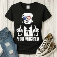 You Missed Finger Trump 2024 Take America Back Pennsylvania Rally Women's T-Shirt thumb 3