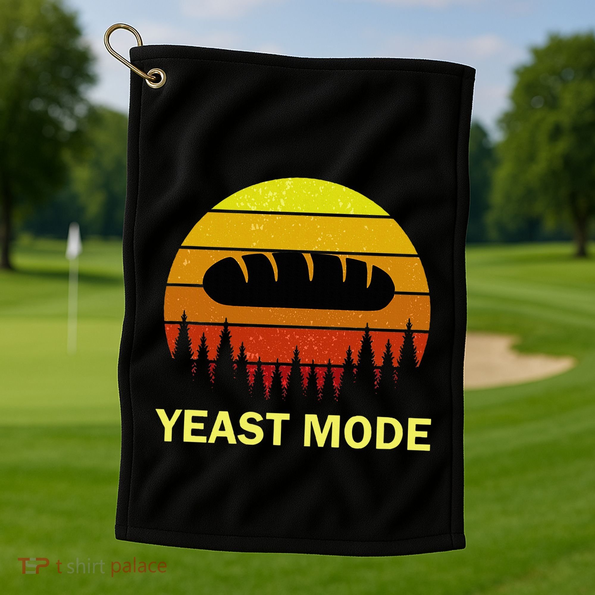 Yeast Mode Funny Bread Maker Pun Quote For Baking Bakers Golf Towel