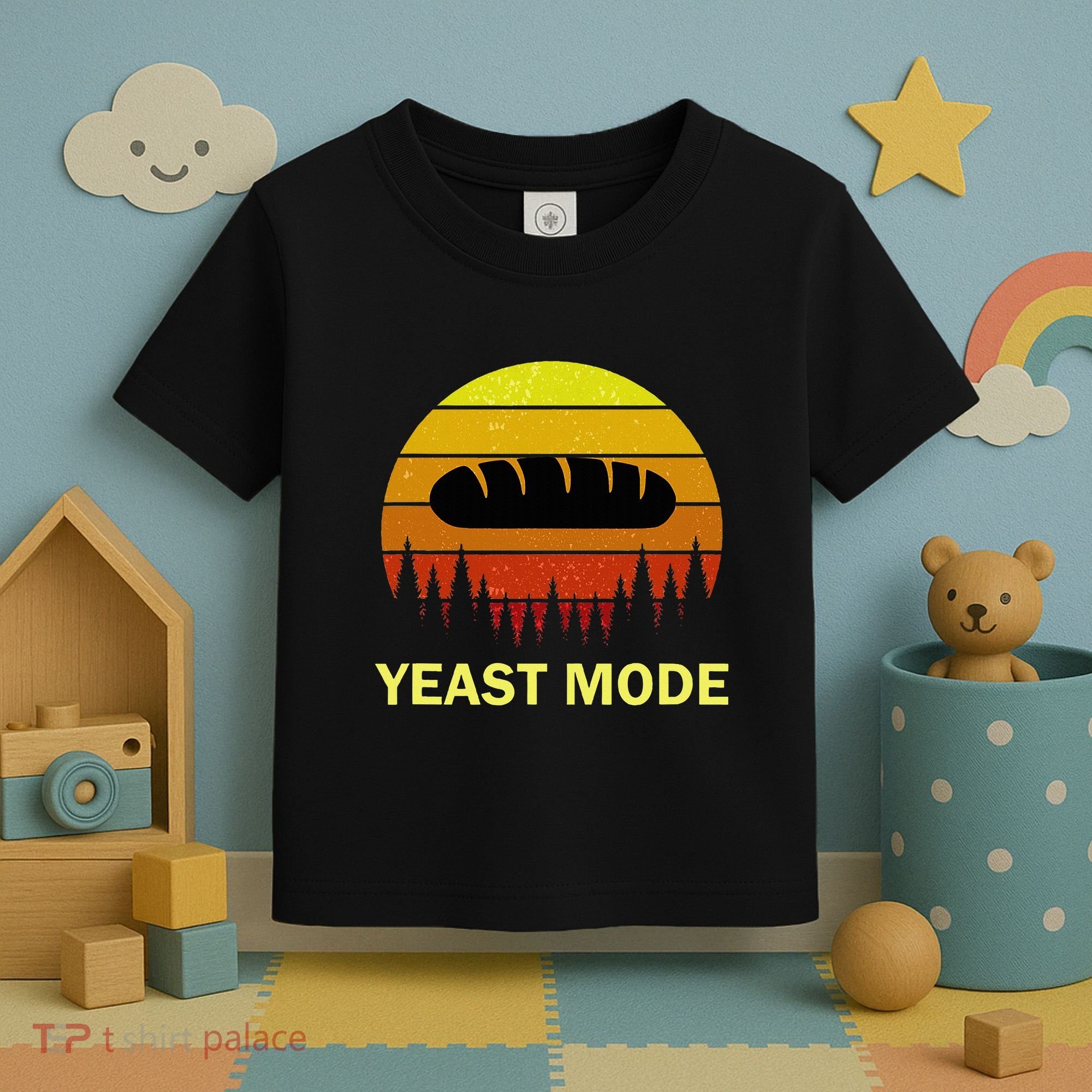 Yeast Mode Funny Bread Maker Pun Quote For Baking Bakers Toddler T-Shirt