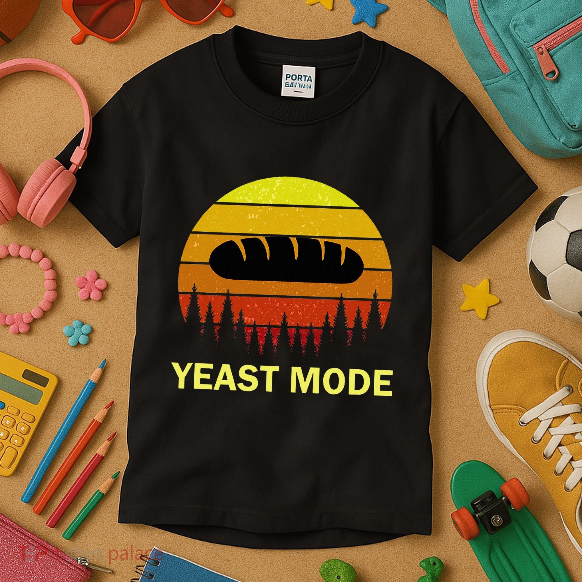 Yeast Mode Funny Bread Maker Pun Quote For Baking Bakers Kids T-Shirt