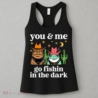 You & Me Go Fishin In The Dark Country Frogs Quote Women's Tank Top thumb 3