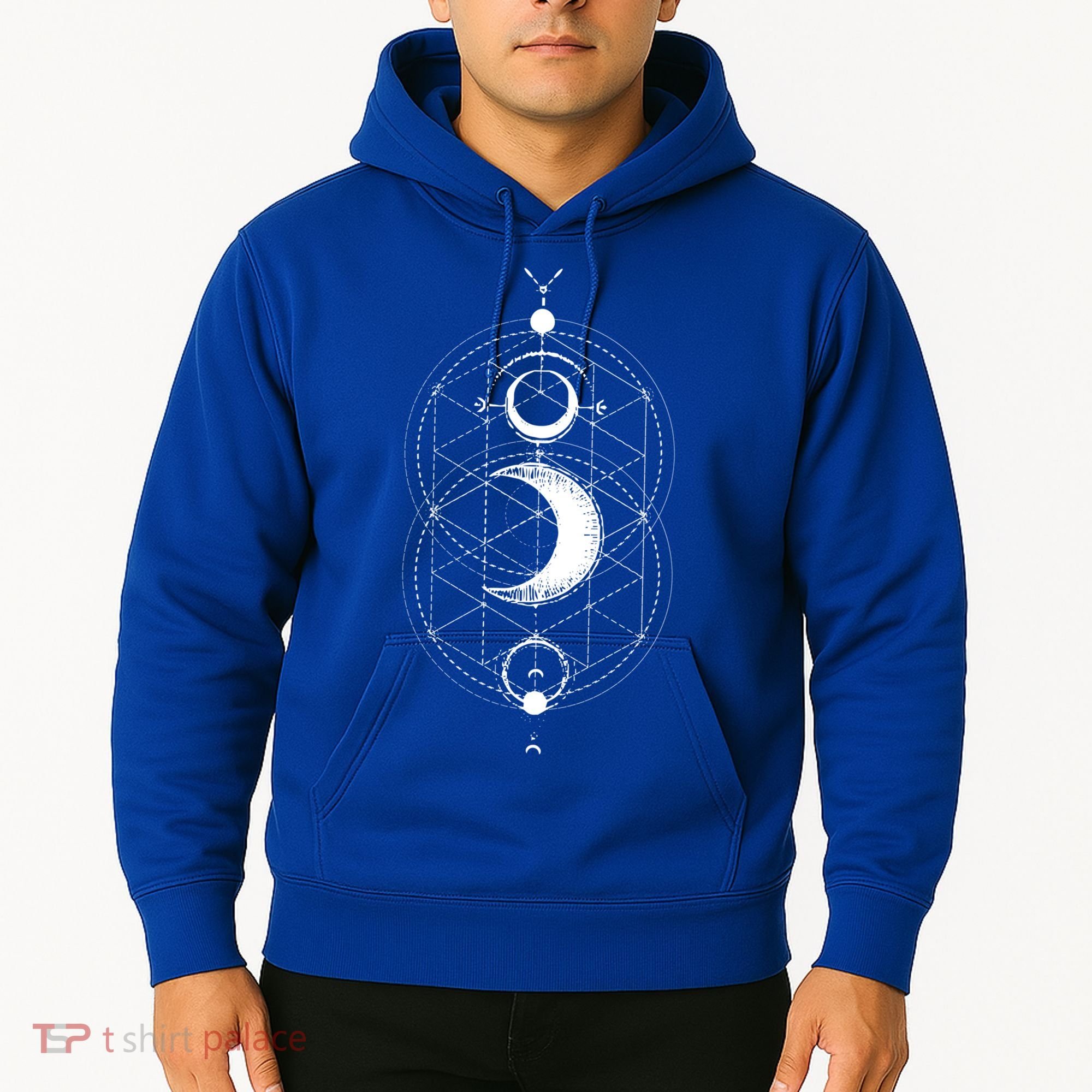 Yoga Magic Geometry Ying Yang Sun And Moon Cool Gift Hoodie