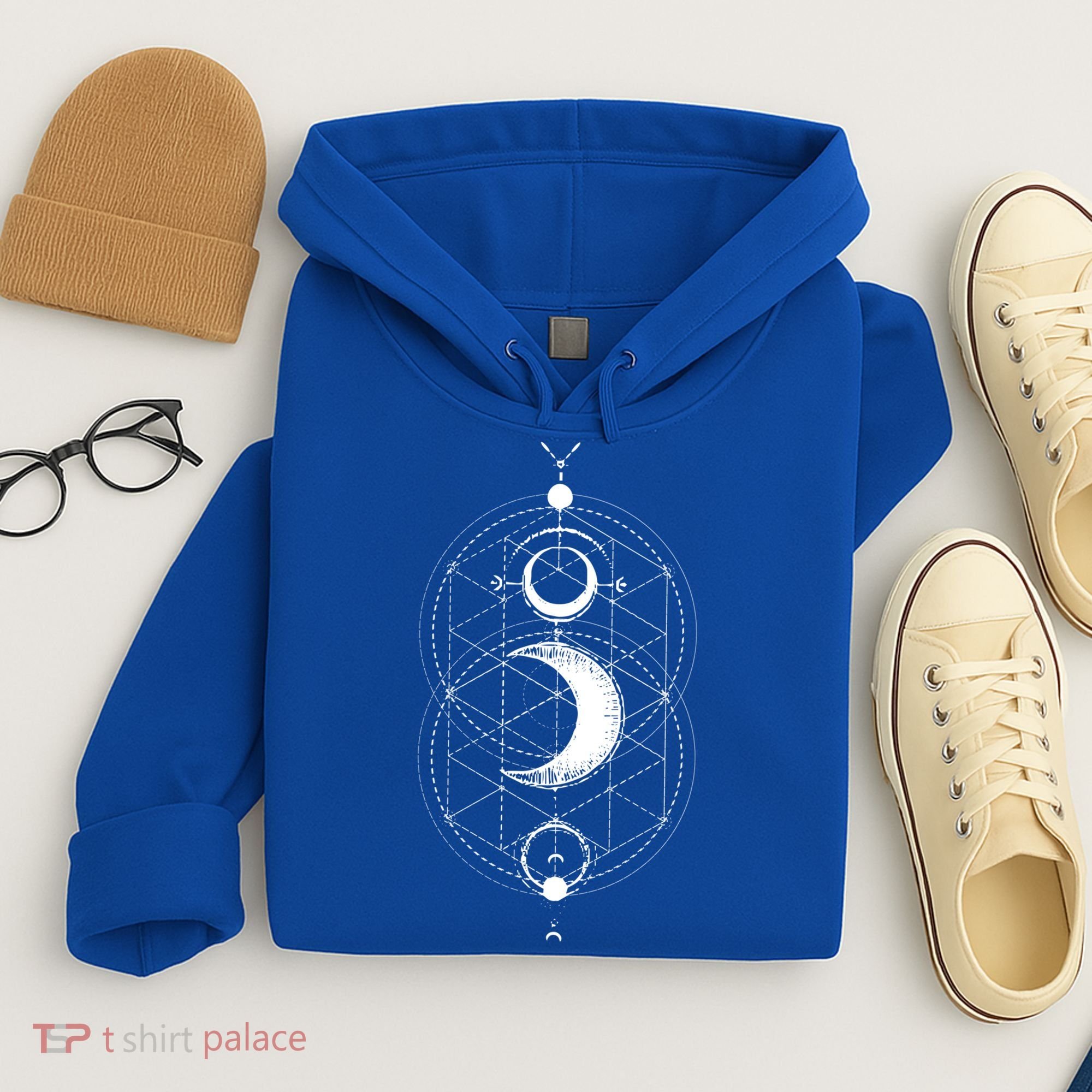 Yoga Magic Geometry Ying Yang Sun And Moon Cool Gift Hoodie