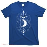 Yoga Magic Geometry Ying Yang Sun And Moon Cool Gift T-Shirt thumb 0