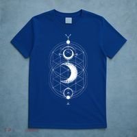 Yoga Magic Geometry Ying Yang Sun And Moon Cool Gift T-Shirt thumb 5