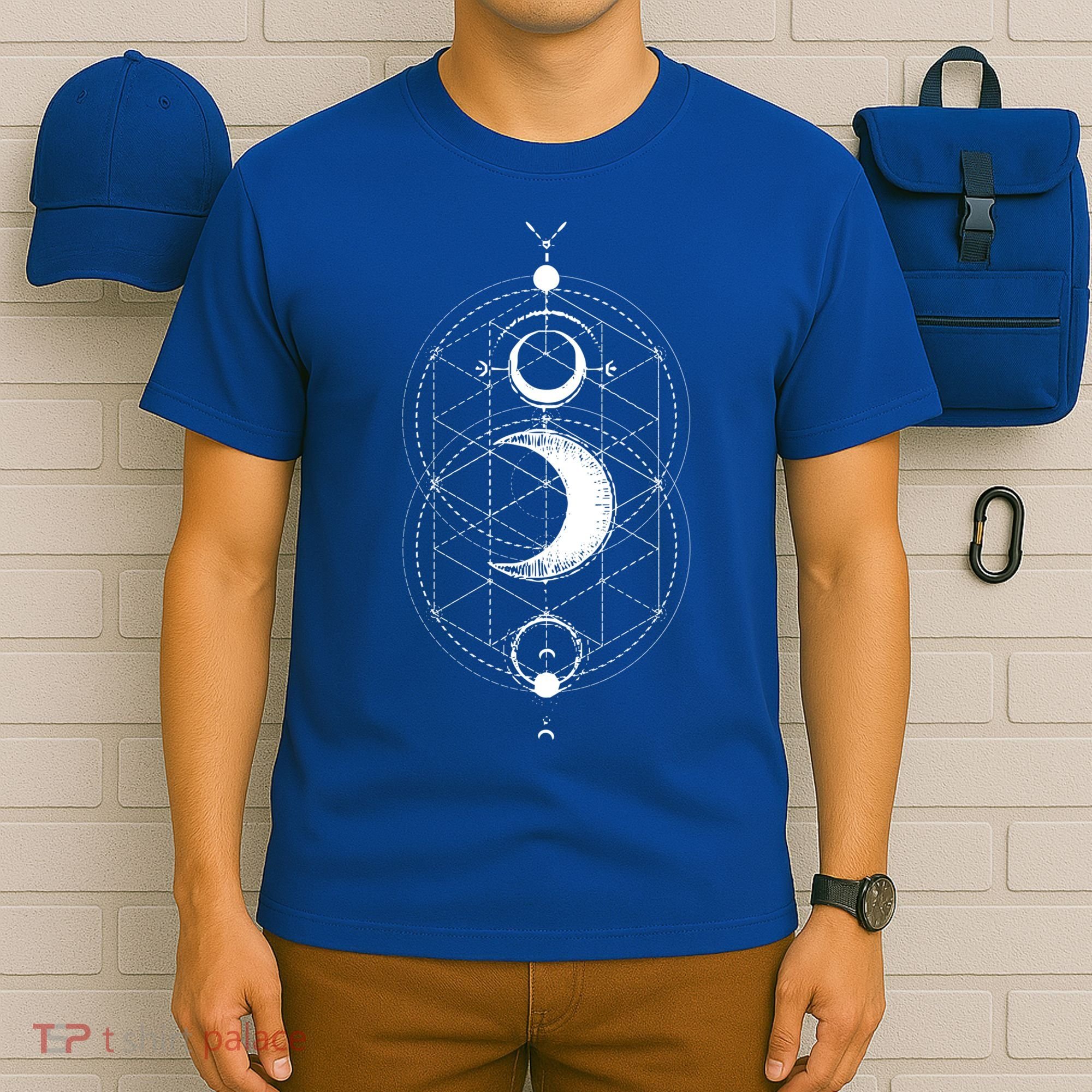 Yoga Magic Geometry Ying Yang Sun And Moon Cool Gift T-Shirt