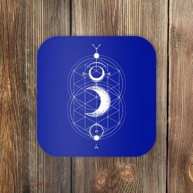 Yoga Magic Geometry Ying Yang Sun And Moon Cool Gift Coaster