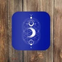 Yoga Magic Geometry Ying Yang Sun And Moon Cool Gift Coaster thumb 0