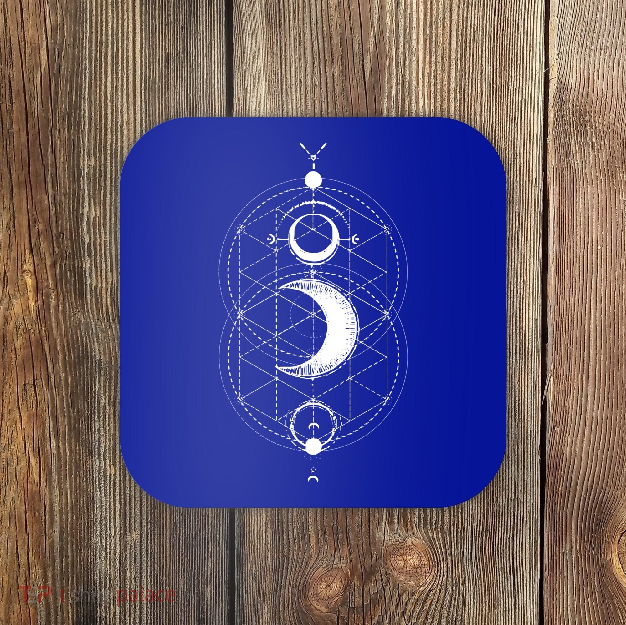 Yoga Magic Geometry Ying Yang Sun And Moon Cool Gift Coaster