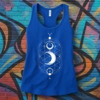 Yoga Magic Geometry Ying Yang Sun And Moon Cool Gift Women's Tank Top thumb 3