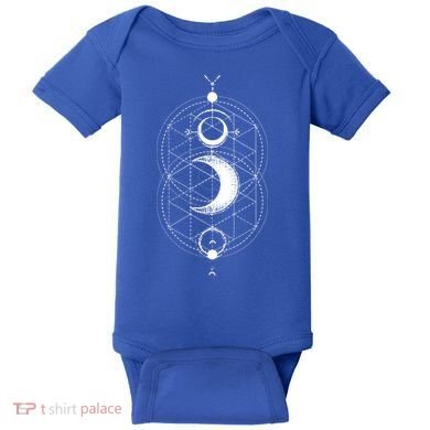 Yoga Magic Geometry Ying Yang Sun And Moon Cool Gift Baby Bodysuit