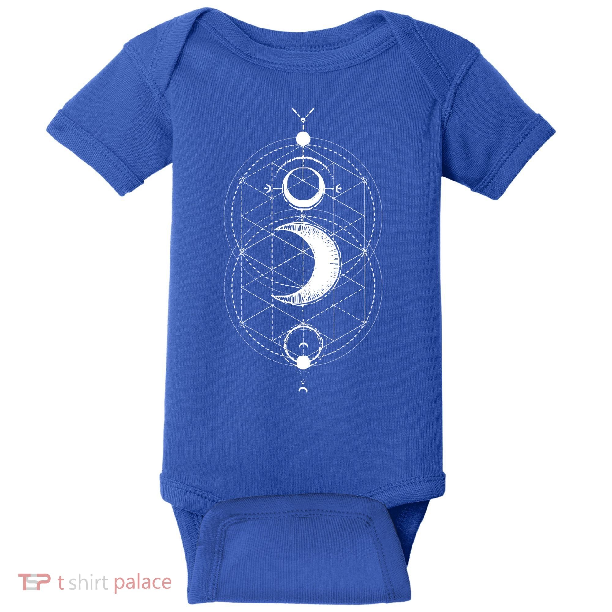 Yoga Magic Geometry Ying Yang Sun And Moon Cool Gift Baby Bodysuit