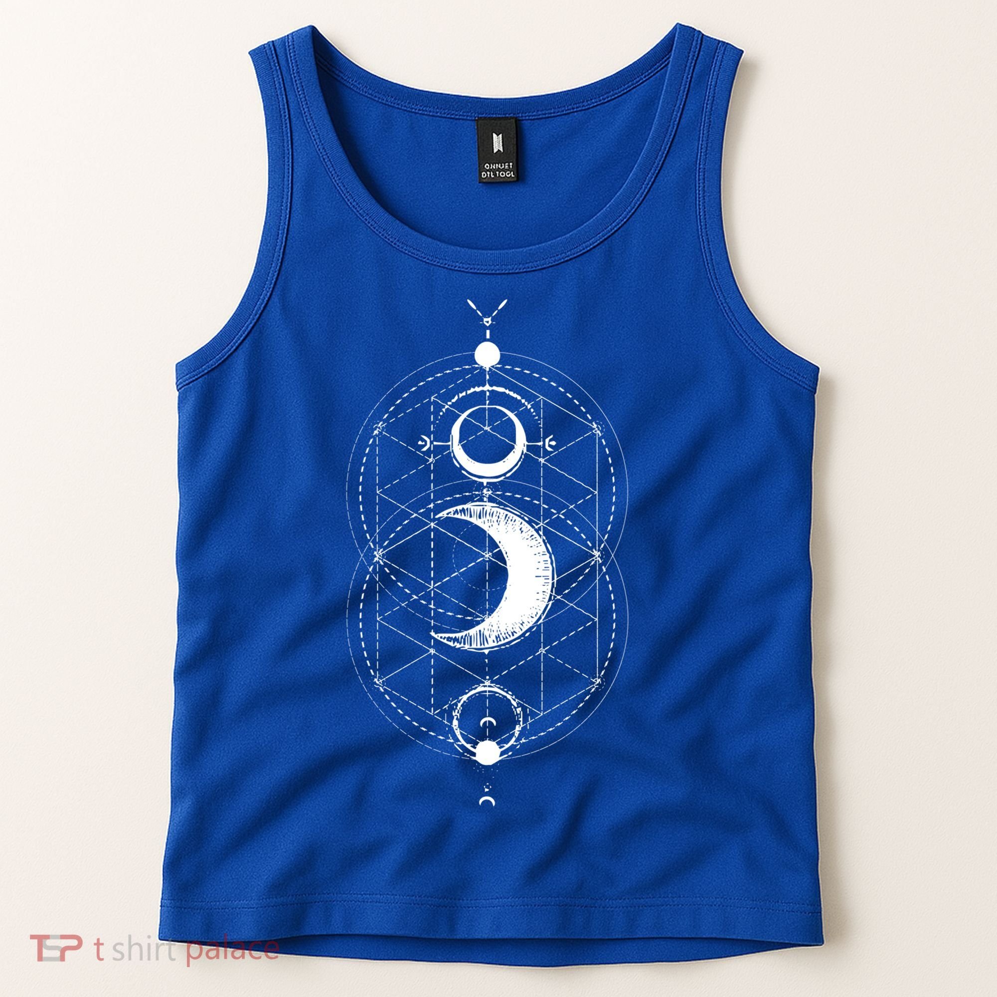 Yoga Magic Geometry Ying Yang Sun And Moon Cool Gift Tank Top