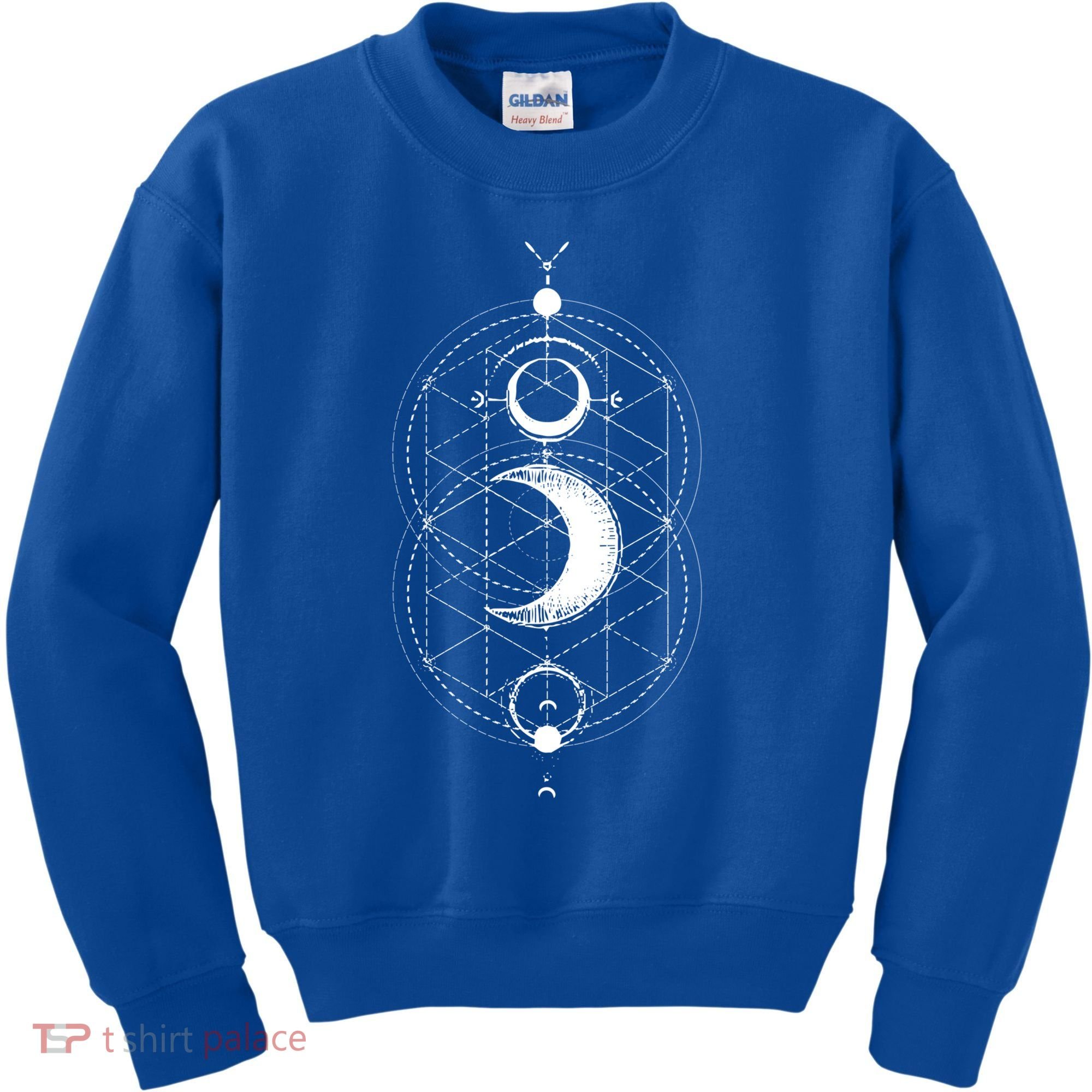 Yoga Magic Geometry Ying Yang Sun And Moon Cool Gift Kids Sweatshirt