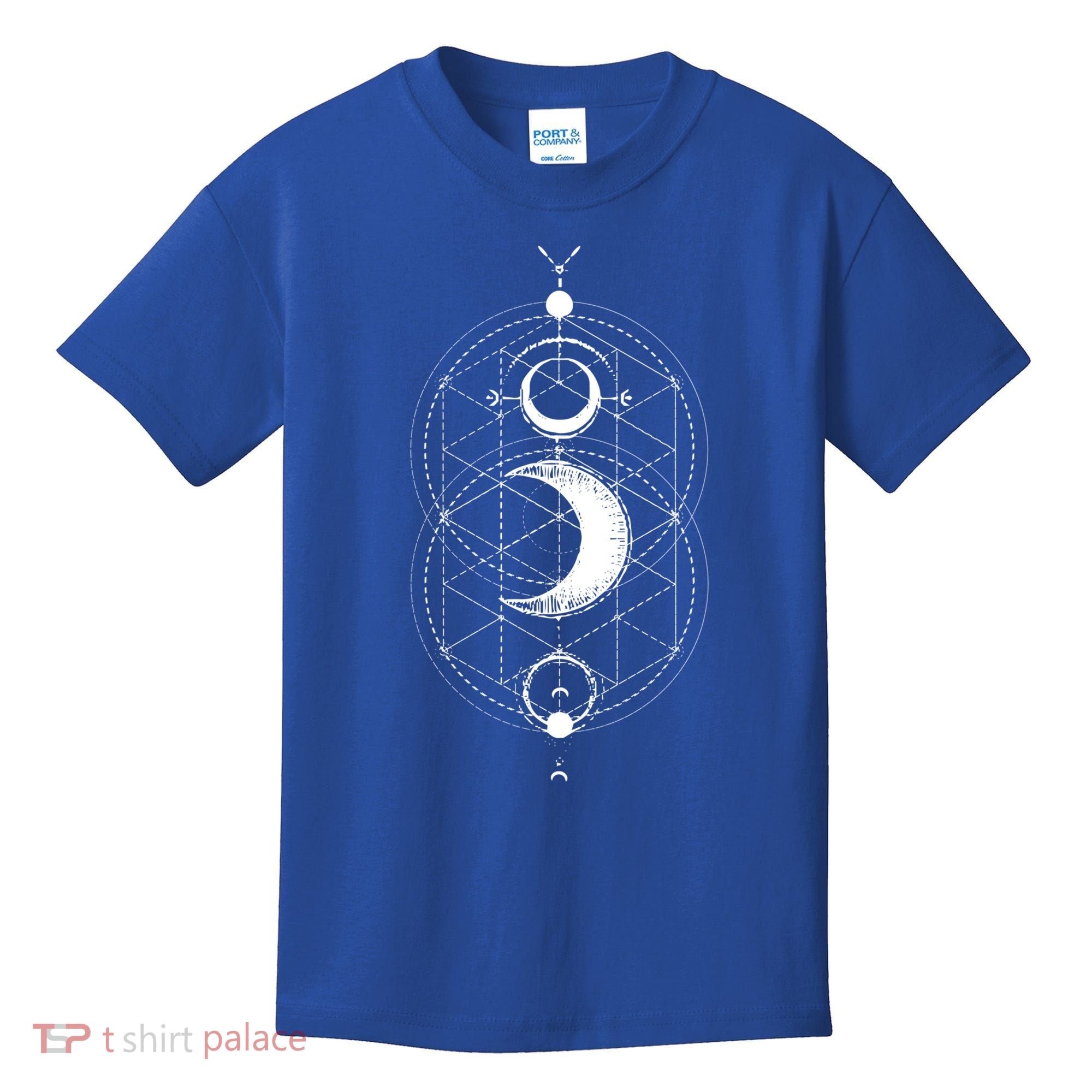 Yoga Magic Geometry Ying Yang Sun And Moon Cool Gift Kids T-Shirt