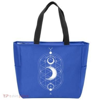 Yoga Magic Geometry Ying Yang Sun And Moon Cool Gift Tote Bag