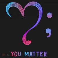 You Matter Heart And Semicolon Suicide Prevention Gift Women's Hoodie thumb 2