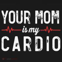 Your Mom Is My Cardio Dad Workout Gym Women's Hoodie thumb 2