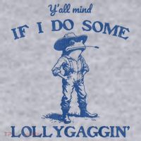 YAll Mind If I Do Some Lollygagging Cowboy Frog Women's Sweatshirt thumb 2