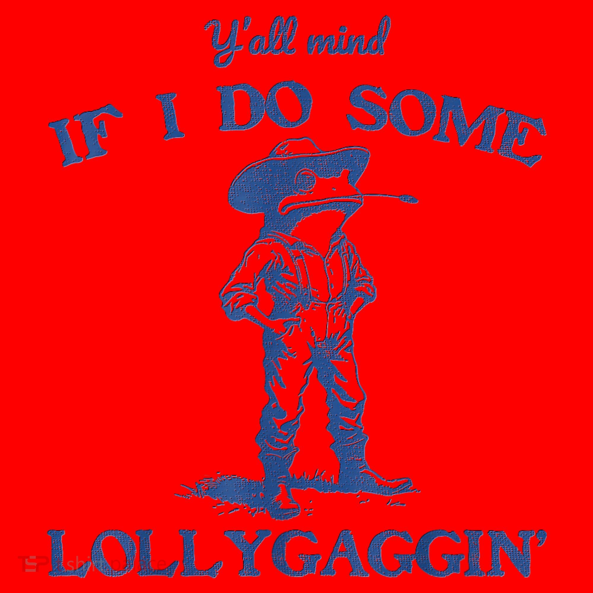 YAll Mind If I Do Some Lollygagging Cowboy Frog Santa Hat