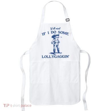 YAll Mind If I Do Some Lollygagging Cowboy Frog Apron