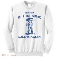 YAll Mind If I Do Some Lollygagging Cowboy Frog Sweatshirt thumb 0