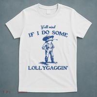 YAll Mind If I Do Some Lollygagging Cowboy Frog T-Shirt thumb 5
