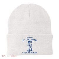 YAll Mind If I Do Some Lollygagging Cowboy Frog Beanie thumb 0