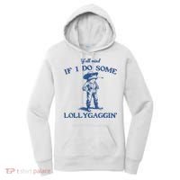 YAll Mind If I Do Some Lollygagging Cowboy Frog Women's Hoodie thumb 0