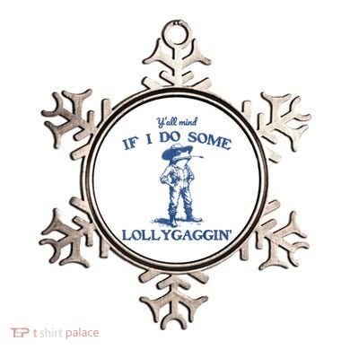 YAll Mind If I Do Some Lollygagging Cowboy Frog Ornament
