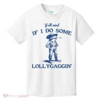 YAll Mind If I Do Some Lollygagging Cowboy Frog Kids T-Shirt thumb 0